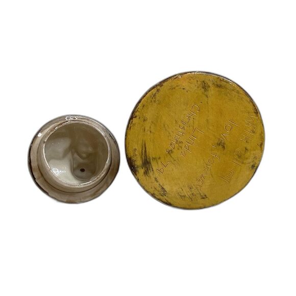 Vntg 1979 Ceramic Gloss Beer Stein Warrior Graphics & Dragon Handle Chip On Tail - Picture 5 of 7